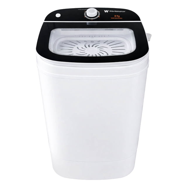 Secadora Centrífuga White Westinghouse 8 kg Blanca Compacta con Cesta de Acero Inoxidable