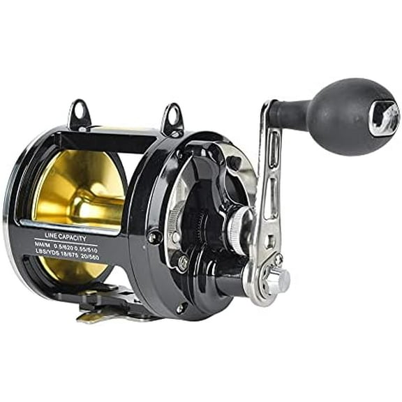 TR12000 Saltwater Fishing Reel, Black, Ambidextrous, 8 Stainless Steel Bearings, Trolling, Casting$$Sport & Recreation Other