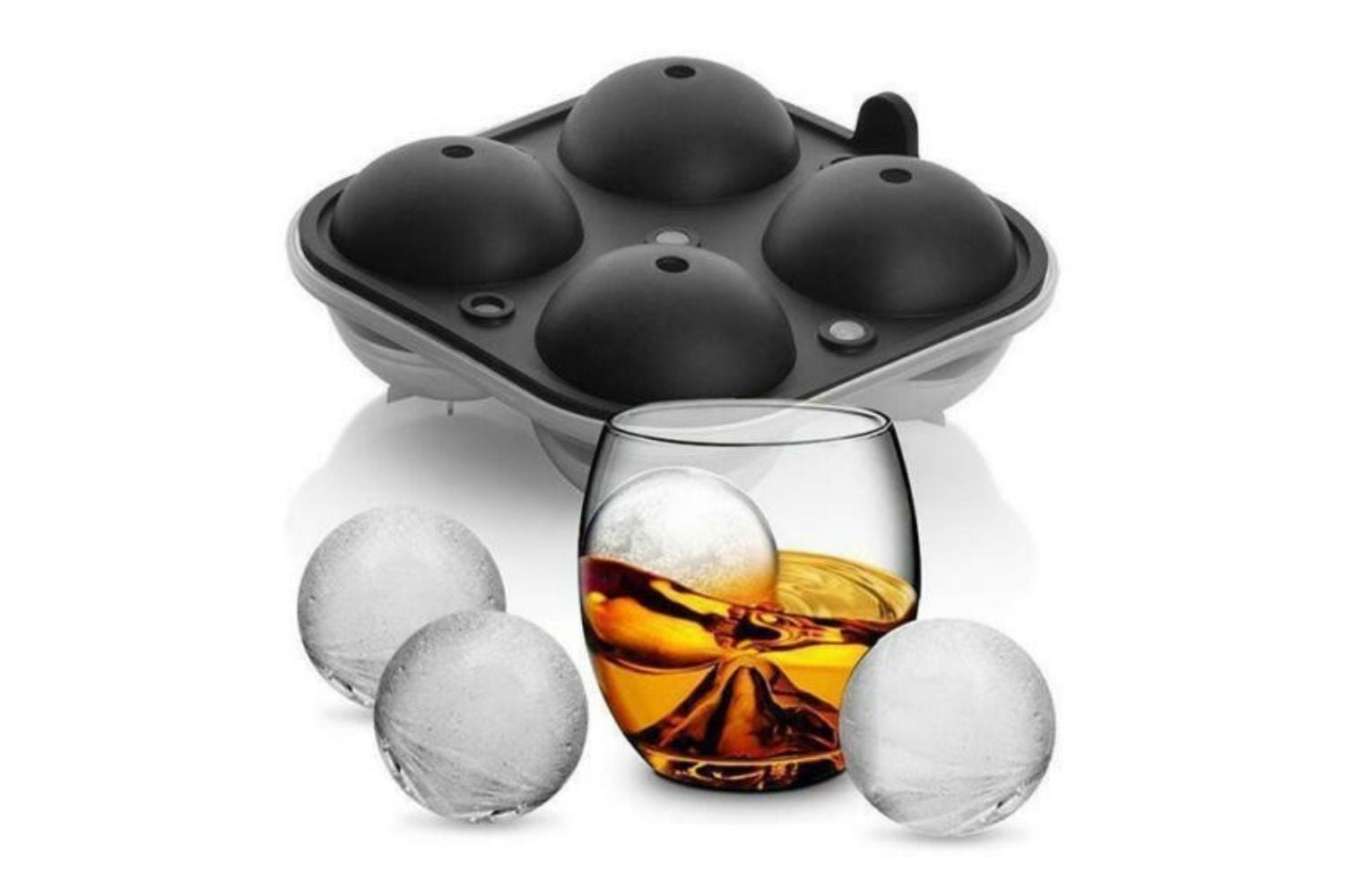 OCTOPUS Modèle Ice Cube Maker Moules 4 grilles Cube Plateaux Silicone bar whiskey