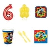 Mickey Mouse Party Supplies Party Pack For 24 With Red #6 Balloon