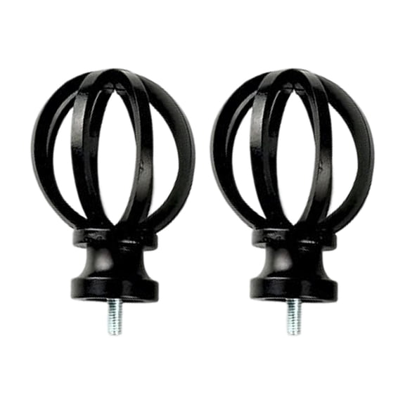 yotijay 2Pcs Cage Replacement Curtain Rod Finials, 5/8 inch Diameter Hardware Decorative