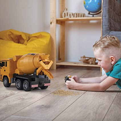 Child... Top Race Cement Mixer truck toy RC remote control construction trucks 