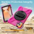 thumbnail image 2 of Case for Samsung Galaxy Tab A11 8.7 inch 2025 SM-X130 X133 X135 Shockporoof Cover with Pencil Holder Rotating Hand Strap & Stand Shoulder Strap, Universal Stylus Pen, 2 of 7
