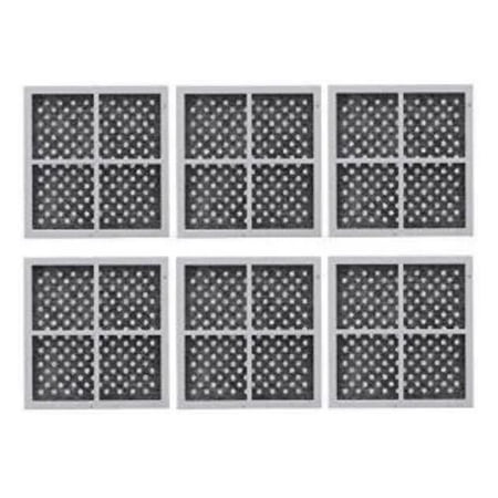6 Pack Refrigerator Air Filter Replacement for LG LT120F, Kenmore Elite 469918, 9918, ADQ73214402, ADQ73214404, ADQ73334008
