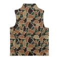 thumbnail image 5 of Pzuqiu Camo Hunting Bear Kids Zip Up Vest Casual Clothes for Boys 3T Breathable Winter Lightweight Sleeveless Fleece Jacket with Pocket Fall Outfits Fashion Clothing for Boys, 5 of 7