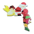 thumbnail image 2 of Decoración de marco de puerta de Navidad de dibujos animados divertidos decoración de ventanas de Papá Noel de Navidad suministro de adornos artesanales regalo para niños felices Advancent HA008872-03, 2 of 6