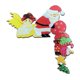 thumbnail image 2 of Decoración de marco de puerta de Navidad de dibujos animados divertidos decoración de ventanas de Papá Noel de Navidad suministro de adornos artesanales regalo para niños felices Vogacara HA008872-03, 2 of 6