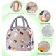 thumbnail image 4 of BRILLAR Bolsa de almuerzo con aislamiento, amplia y abierta, organizador refrigerador resistente al agua y a prueba de fugas para mujeres, hombres, niñas y niños, perfecto para picnics al ai, 4 of 5