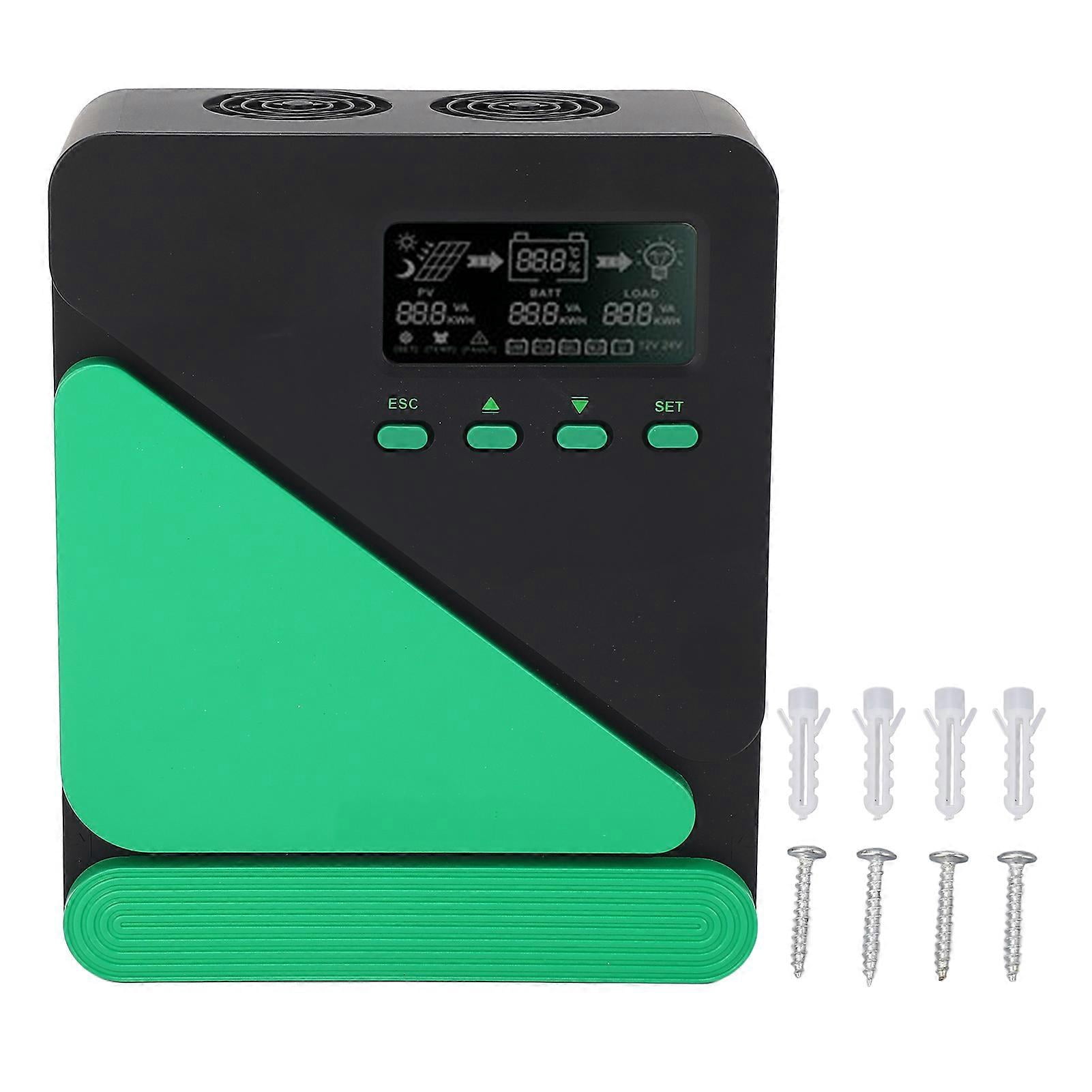 MPPT Solar Charge Controller Dual USB 5V 3A Output LCD Backlit Display ...
