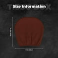 thumbnail image 5 of Goofa Brown Pattern 2 PCS Car Headrest Cover, Headrest Protector,Universal Interior Car Accessories, 5 of 6