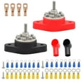 thumbnail image 4 of HILABEE Black and Red Distribution Stud Junction Post ,Power Distribution Terminal Block M6, 4 of 9