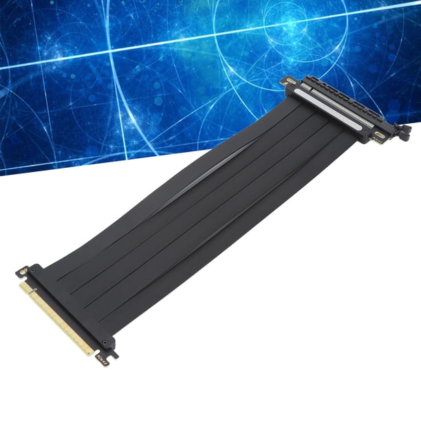 Cable De Extensión PCIe 4.0 X16, Cable Elevador PCIe Plug And Play De Alta Velocidad Cable Chapado En Plata Blindado EMI De 180 Grados Para Conjuntos De Chips Z590 Para RTX4090