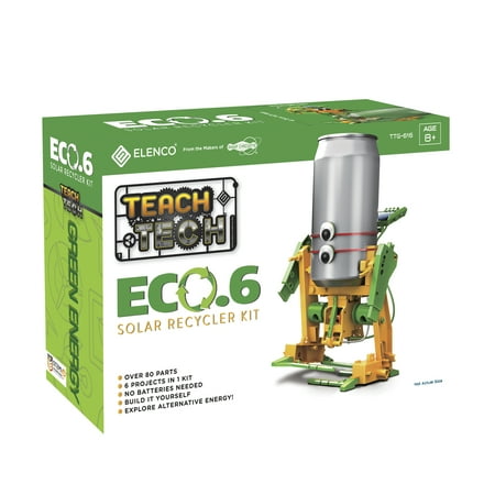 Teach Tech Eco.6 Solar Recycler Robot Kit for Kids