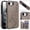 Gray, variant on Wallet Case for Apple iPhone 17e 16e 6.1", Butterfly Flower Embossed Slim Fit Shell Stand Shockproof Cards Holder Protective Phone Case Cover for Women Girls, Purple
