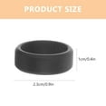 thumbnail image 2 of BESTYASH 10Pcs Black Silicone Rings for Men Sports and Outdoor Activities, 2 of 6