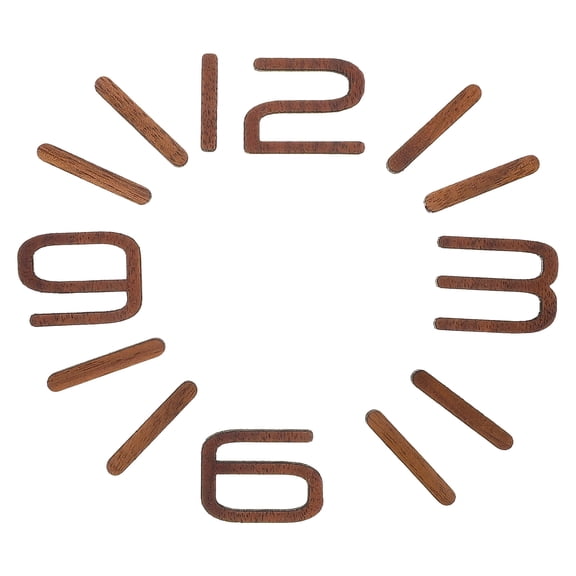 FRCOLOR Wooden Clock Numbers for Decor Stable and Durable DIY 1 Set