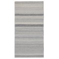 thumbnail image 3 of EORC Gray Hand Woven  Wool and Viscose Modern Reversible flat weave Durry Rug, 9' x 12', 3 of 4