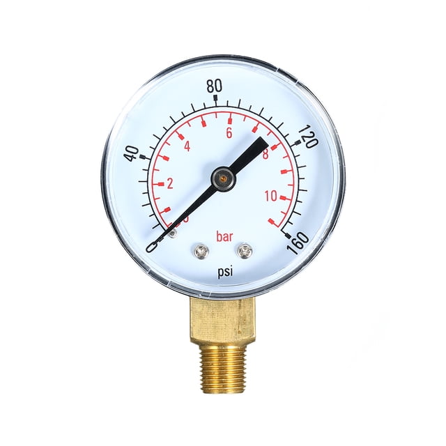 0 ~ 160 psi 0 ~ 11 bar Medidor de presión mecánica de doble escala Filtro de piscina Medidor de pres Abanopi Manómetro