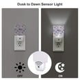 thumbnail image 3 of Naloa Lavender Flowers Night Lights Plug into Wall, Dusk to Dawn Sensor Warm White Led Night Light 0.5W, Nightlight suit for Adults, Bedroom, Bathroom, Hallway, Kitchen, 3 of 5