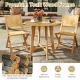 thumbnail image 6 of GVN Outdoor Eating Tables,Patio Table,31.5 Inches Patio Dining Table with Slatted Tabletop and X-shaped Frame, 6 of 8