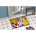 thumbnail image 4 of Carolines Treasures AMB1116MAT Hearts and Dalmatian Door Mat Indoor Rug or Outdoor Welcome Mat 18x27 Doormat  27"L x, 4 of 4