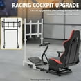 thumbnail image 3 of Marada Racing Simulator Cockpit with Game Seat Adjustable Fit for Logitech G25 G27 G29 G920 Racing Wheel Stand, 3 of 20