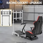 Marada Racing Simulator Cockpit with Game Seat Adjustable Fit for Logitech G25 G27 G29 G920 Racing Wheel Stand