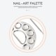 thumbnail image 3 of Makeup Mixing Palette Stainless Steel Cosmetic Palette Professional Nail-art Palette With Spatula T, 3 of 5