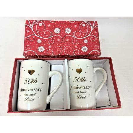 mugs 50th anniversary 12oz hampstead gift