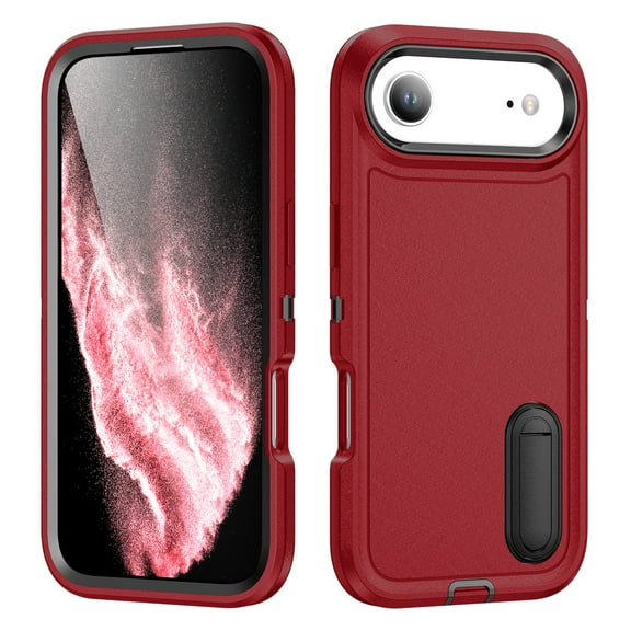 Kickstand Case for iPhone 17 Air, Shockproof, Dropproof,slim & tough, pocket-friendly,Anti-fall Rugged phone case, Slim Fit for iPhone 17 Air Phone Case with Built-in Kickstand,A