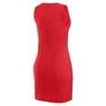 thumbnail image 3 of Women's WEAR by Erin Andrews x Gracie Hunt Red Kansas City Chiefs Ribbed Tank Dress, 3 of 4