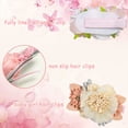 thumbnail image 4 of Juego de pinzas para el cabello con flores, accesorios para lazos para el cabello con flores, 3 piezas, 4 of 5