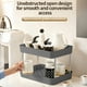 thumbnail image 5 of Estante para Tazas de Dos Niveles | Organizador de Escritorio de Plástico con Bandeja de Drenaje Desmontable | Soporte de Dos Niveles para Tazas de Té y Café con Barandillas Elevadas | para Usar En L, 5 of 6