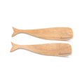 thumbnail image 1 of Utensilios para ensalada Ironwood Gourmet de madera de acacia con forma de ballena, 32 cm, 1 of 6