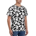 thumbnail image 2 of Bixox Men's Seamless Pattern Cute Panda Printed Short Sleeve Skinny Athletic T-Shirt, 2 of 6