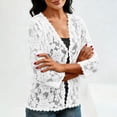 thumbnail image 6 of Cardigans for Women 3/4 Sleeves Open Front Lightweight Shrug Lace Bolero for Evening Dresses, 6 of 6