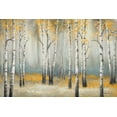 thumbnail image 2 of Marcon, Michael 32x23 White Modern Wood Framed Museum Art Print Titled - Golden September Birch, 2 of 4