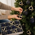 thumbnail image 5 of 16 Pcs Shatterproof Plastic Christmas Ball Ornaments Set, Christmas Tree Flocked Hanging Balls Decorfor Xmas Tree Decor, Holiday Party Home Decoration, 5 of 5
