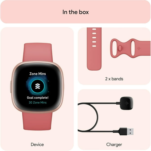 Fitbit Versa Montre D\'entraînement Physique avec Préparation