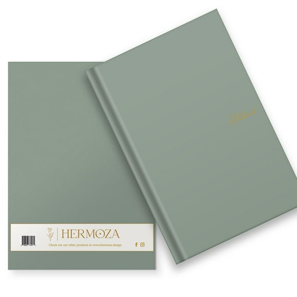DESIGNER HARDCOVER JOURNAL-BIRCH FOREST-LINED/RULED NO BLEED PAPER-GOLD FOILED-SATIN SILK BOOKMARK