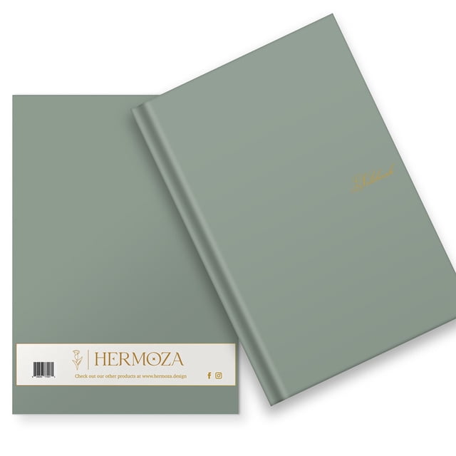 DESIGNER HARDCOVER JOURNAL-BIRCH FOREST-LINED/RULED NO BLEED PAPER-GOLD FOILED-SATIN SILK BOOKMARK