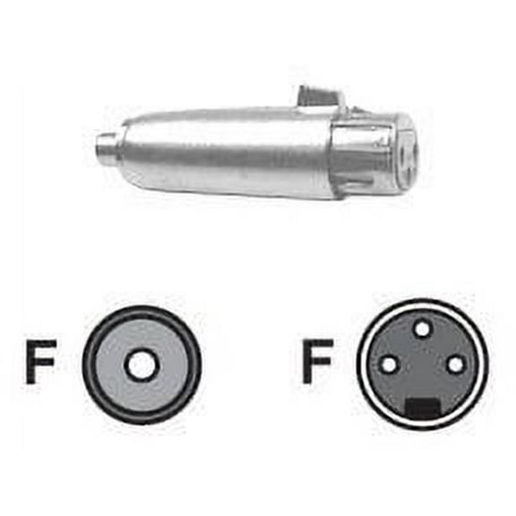 Hosa Technology GXF-132 Analog Audio Adaptor Female RCA to Female 3-Pin XLR Adaptor