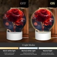 thumbnail image 3 of Sikiie Artistic Dewdrop Rose Acrylic Night Light Gift Custom Acrylic Night Light LED Lights for Bedroom Home Office, 3 of 9