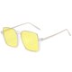 thumbnail image 1 of Gafas retro de media montura, gafas de sol de tendencia de moda personalizadas, fabricadas en metal., 1 of 5