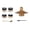 Wooden seat set-A, variant on Cocktail Smoker Kit for Bourbon Whiskey Gifts for Men Drink Smoker Infuser Old Fashioned Smoker Kit with Wood Chips for Bar Tool