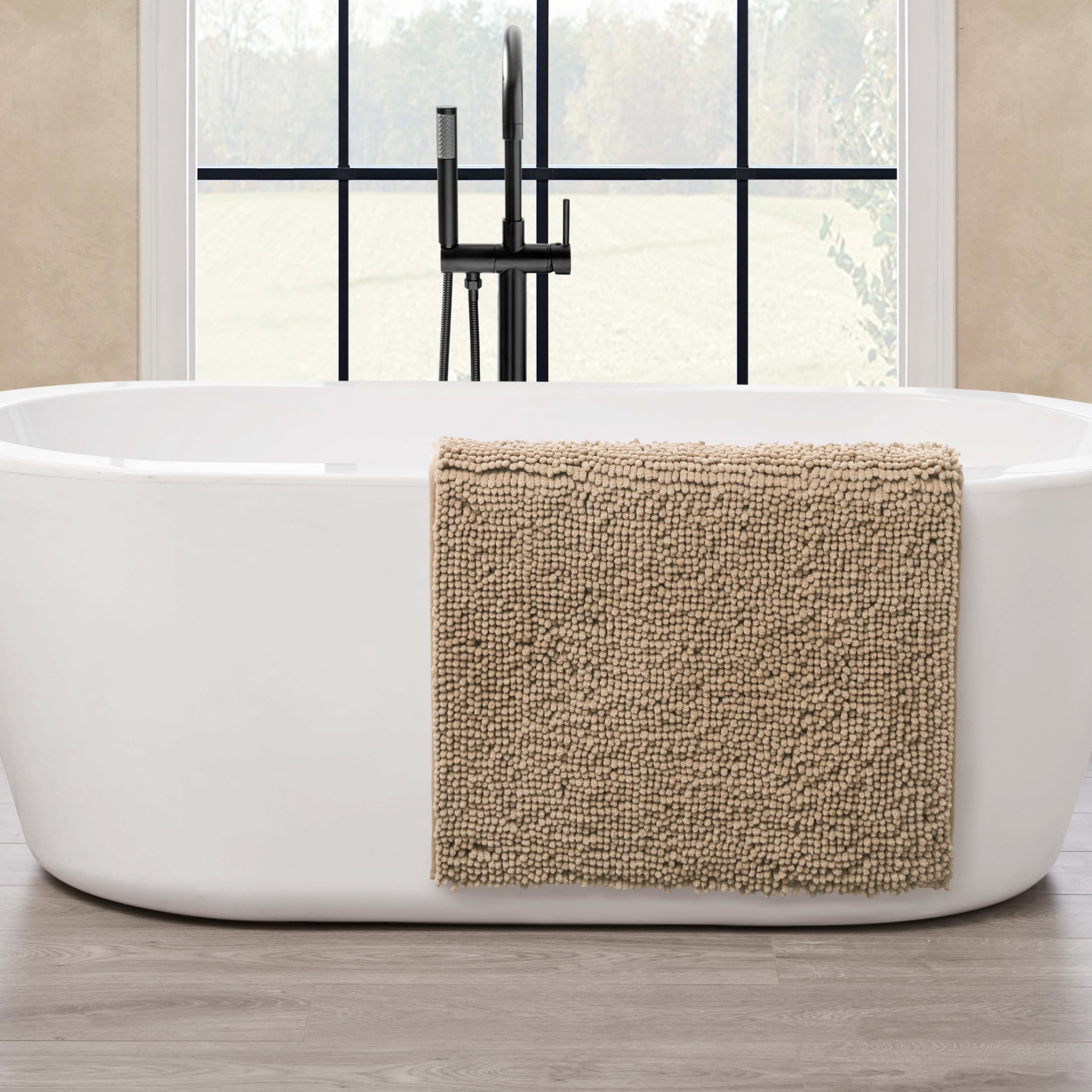 Resort Collection Chenille Plush Loop Bath Mats