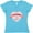 Aqua, variant on Inktastic Paris Oo-la-la with Eiffel Tower and Flowers in Pink Heart Women's V-Neck T-Shirt