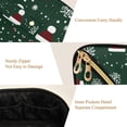 thumbnail image 5 of FORMRS Makeup Bag Travel Cosmetic Organizer for Women Fold Flat Zipper Pouch with Handle, Christmas Santa Hats, 5 of 8