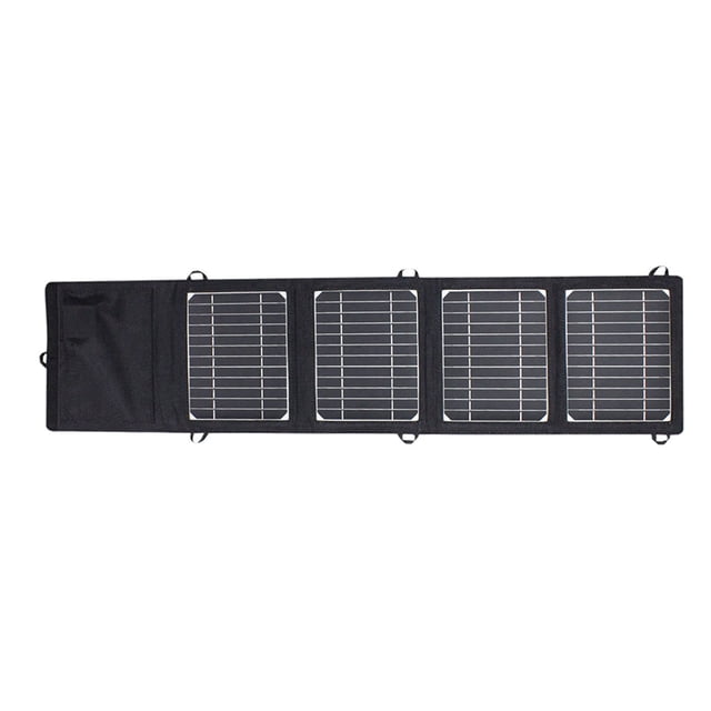 Naiovety Panel de carga Solar de 14W, USB Dual, impermeable, electrónico, cargador de teléfono móvil para exteriores, bolsa de placa de viaje carpas