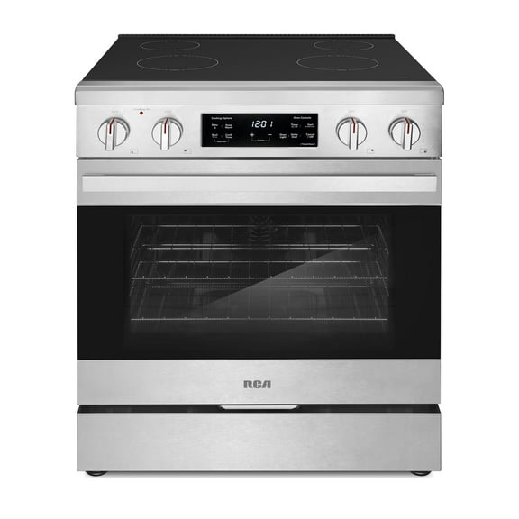 30 in. Heritage Collection 4.6 cu. ft. Electric Range with 4 Surface Burners and Convection Oven in Stainless Steel